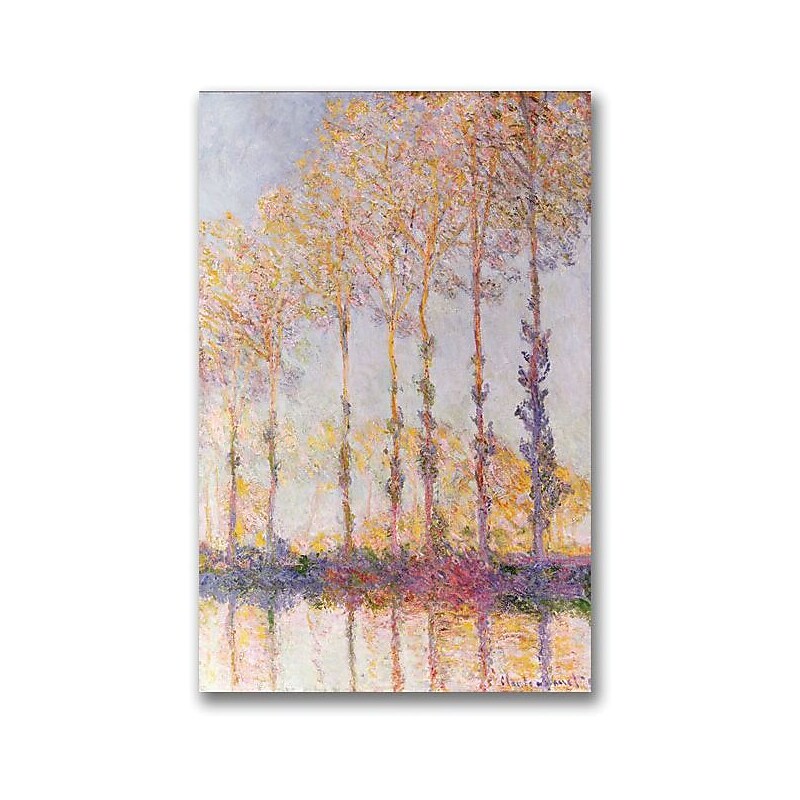 Trademark Global Claude Monet "Poplars on the Banks of the Epte" Canvas Art, 47" x 35" image 1
