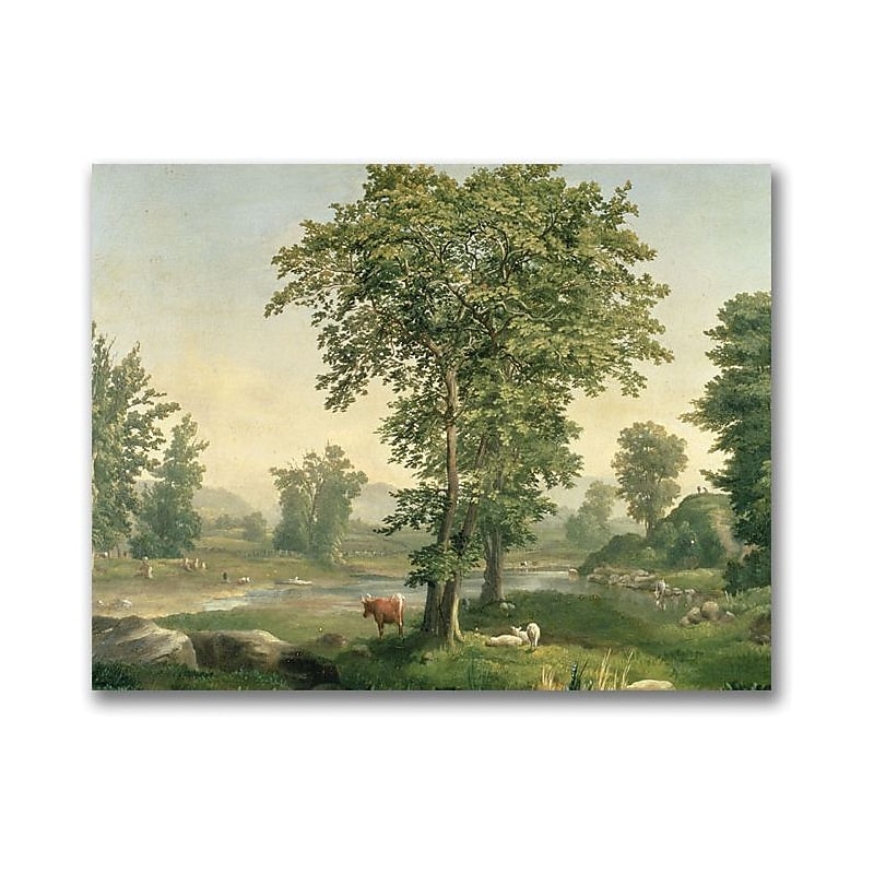 Trademark Global George Inness "Landscape 1846" Canvas Art, 35" x 47" image 1