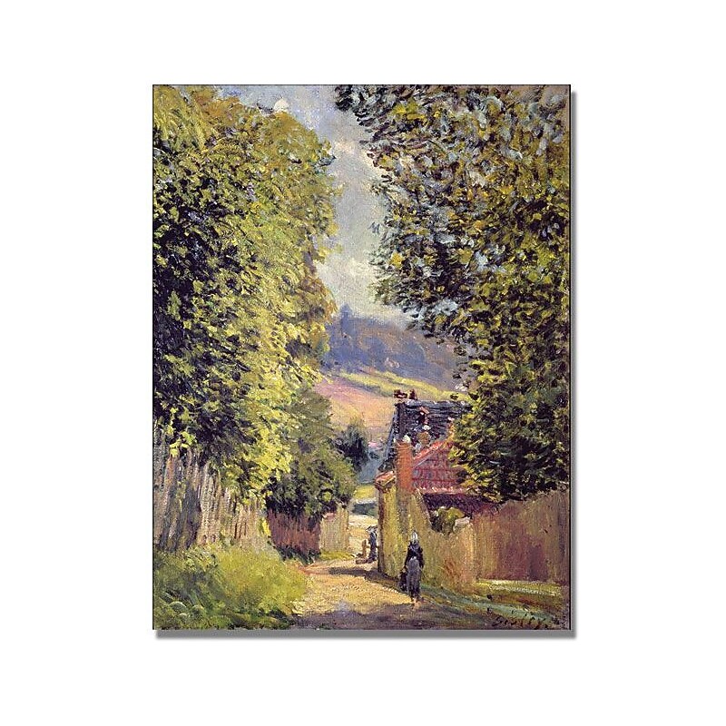 Trademark Global Alfred Sisley "A Road to Louveciennes 1883" Canvas Art, 24" x 18" image 1