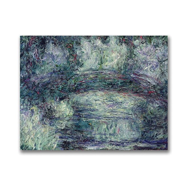Trademark Global Claude Monet "The Japanese Bridge III" Canvas Art, 18" x 24" image 1