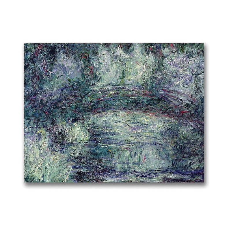 Trademark Global Claude Monet "The Japanese Bridge III" Canvas Art, 24" x 32" image 1