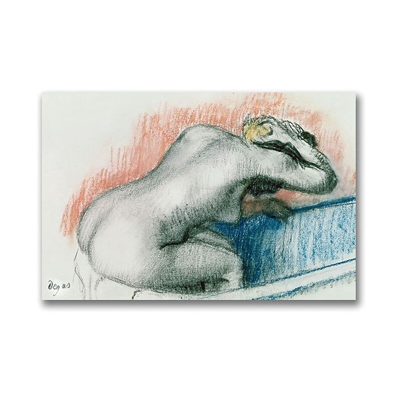 Trademark Global Edgar Degas "Woman Washing in the Bath" Canvas Art, 16" x 24" image 1