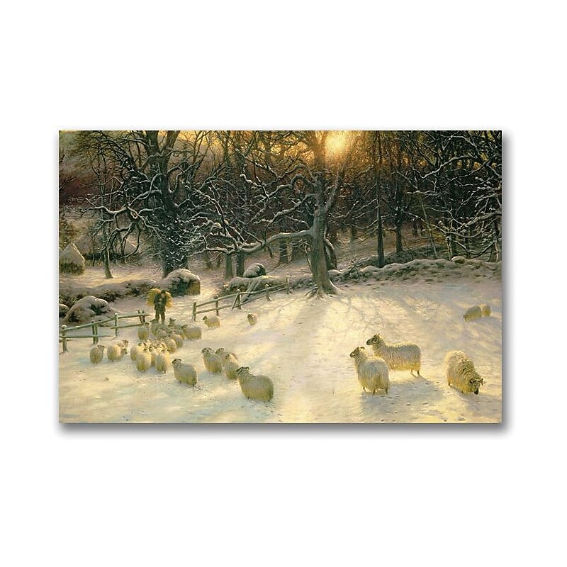 Trademark Global Joseph Farquharson "The Shortening Winter's Day" Canvas Art, 16" x 24" image 1