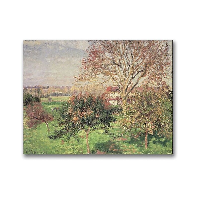 Trademark Global Camille Pissaro "Autumn Morning at Eragny" Canvas Art, 18" x 24" image 1