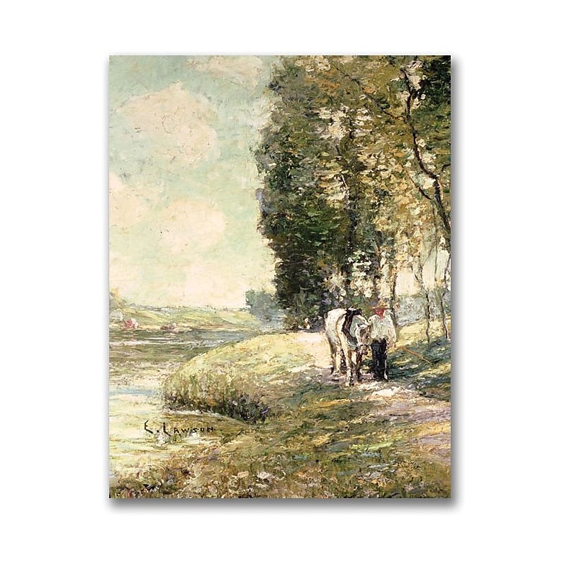 Trademark Global Ernest Lawson "Country Road to Spuyten" Canvas Art, 32" x 24" image 1