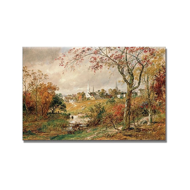 Trademark Global Jasper Cropsey "Autumn Landscape" Canvas Art, 16" x 24" image 1