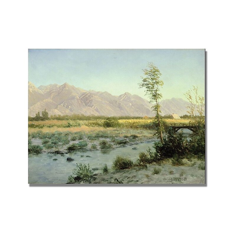 Trademark Global Albert Biersdant "Prairie Landscape" Canvas Art, 24" x 32" image 1