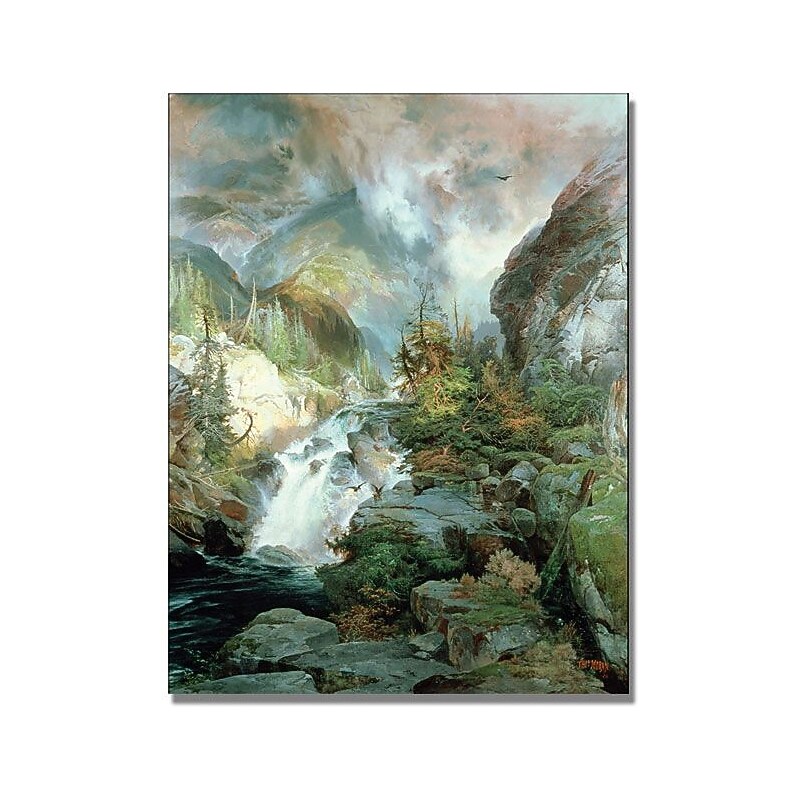 Trademark Global Thomas Moran "Children of the Mountain" Canvas Art, 32" x 24" image 1