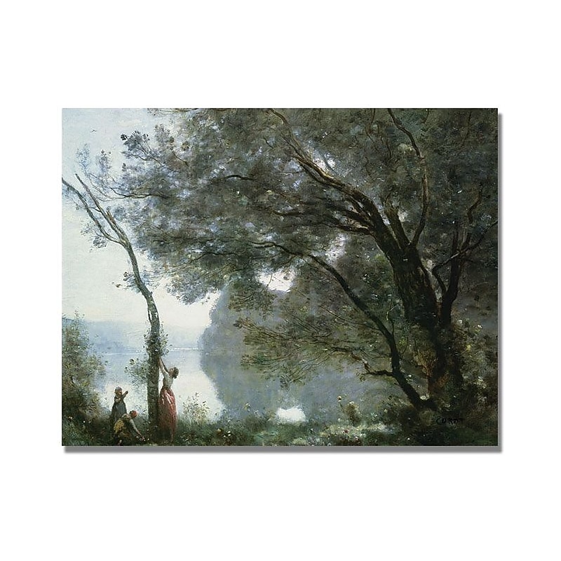 Trademark Global Jean Baptiste Corot "Souvenir of Montefontaine" Canvas Art, 18" x 24" image 1