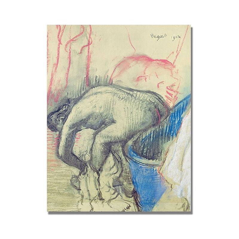 Trademark Global Edgar Degas "After Bath 1903" Canvas Art, 32" x 24" image 1