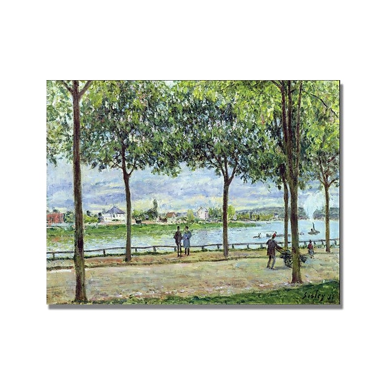 Trademark Global Alfred Sisley "The Avenue of Chestnut Trees II" Canvas Art, 24" x 32" image 1