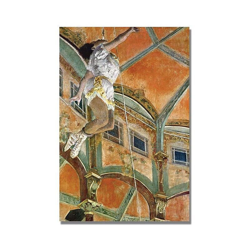 Trademark Global Edgar Degas "Miss la la at The Cirque Fernando" Canvas Art, 47" x 30" image 1