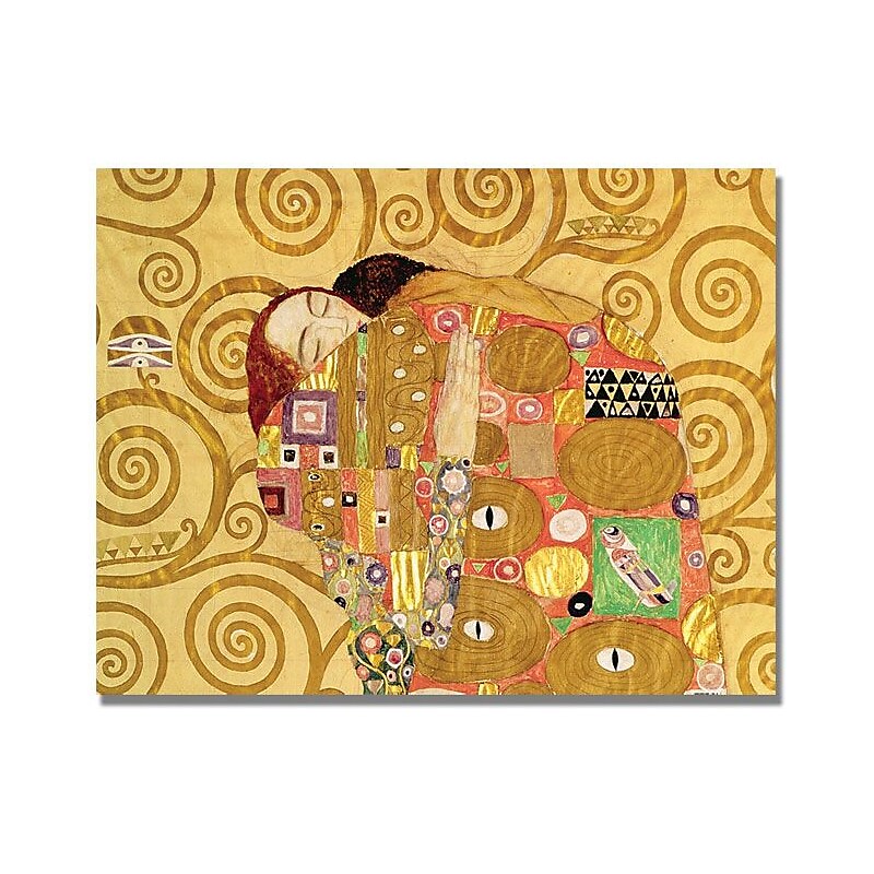 Trademark Global Gustave Klimt "Fulfilment" Canvas Art, 35" x 47" image 1