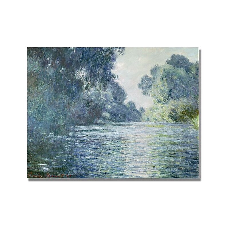 Trademark Global Claude Monet "Branch of the Seine near Giverny" Canvas Art, 35" x 47" image 1