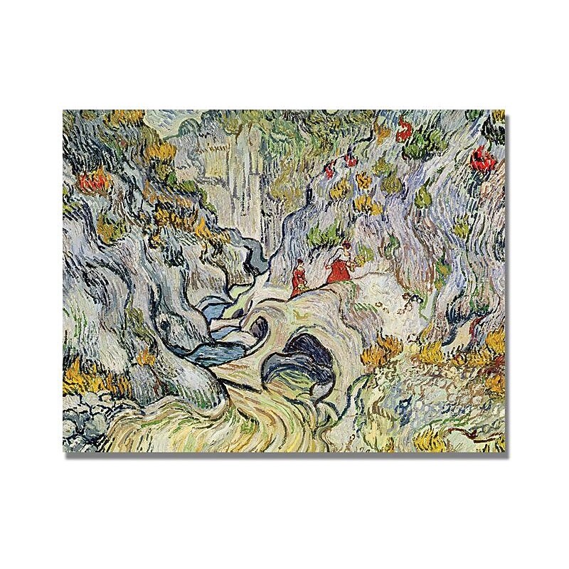 Trademark Global Vincent Van Gogh "The Ravine of the Peyroulets" Canvas Art, 18" x 24" image 1