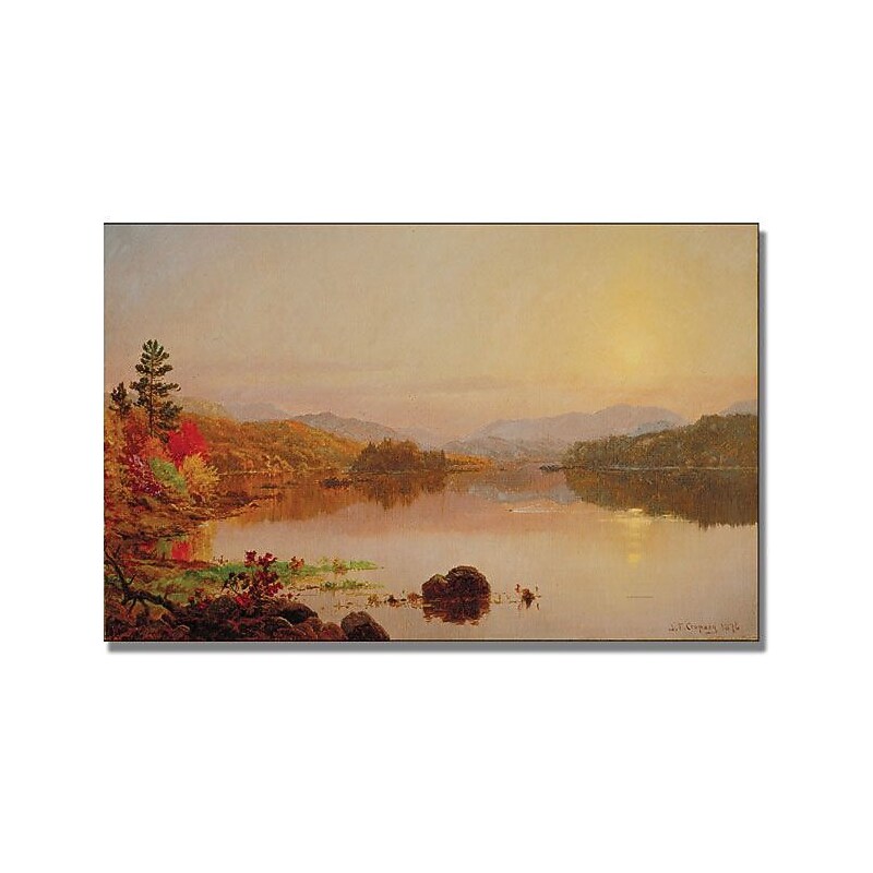 Trademark Global Jasper Cropsey "Lake Wawayanda" Canvas Art, 24" x 47" image 1