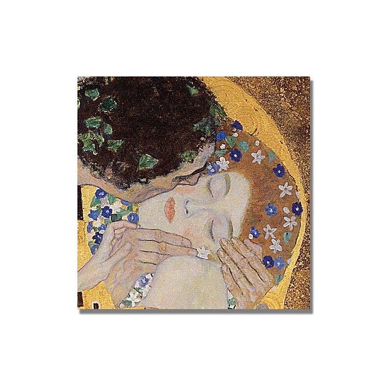 Trademark Global Gustav Klimt "The Kiss" Canvas Art, 18" x 18" image 1