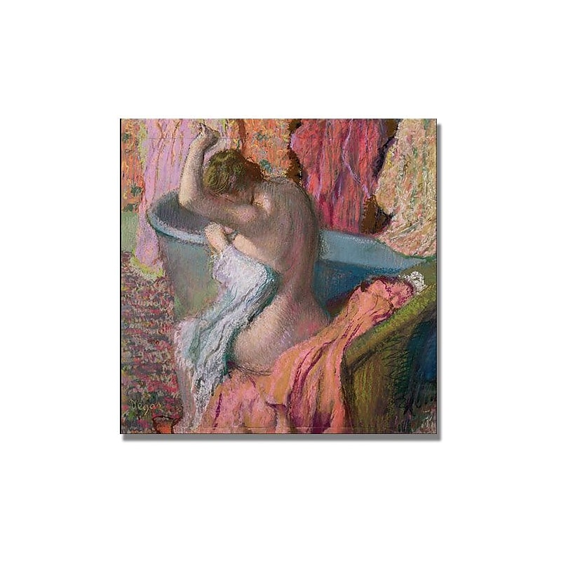 Trademark Global Edgar Degas "Seated Bather 1899" Canvas Art, 18" x 18" image 1