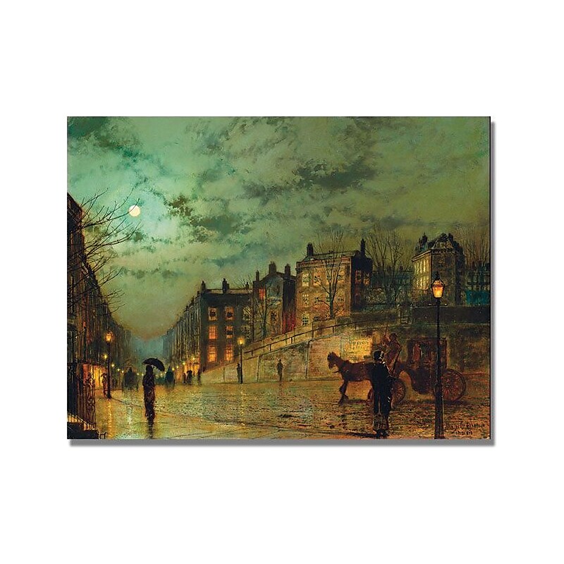 Trademark Global John Atkinson Grimshaw "Hampstead Hill" Canvas Art, 18" x 24" image 1