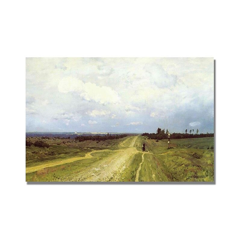 Trademark Global Isaac Levitan "The Vladimirka Road 1892" Canvas Art, 16" x 24" image 1