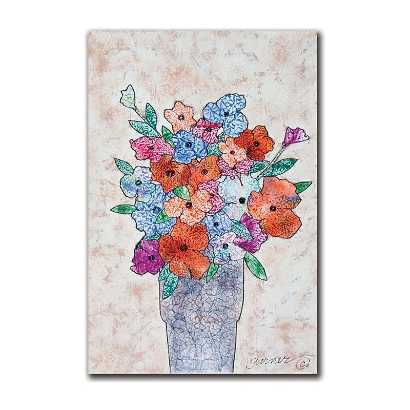 Trademark Global Garner Lewis "Flowers in Bloom" Canvas Art, 24" x 16" image 1