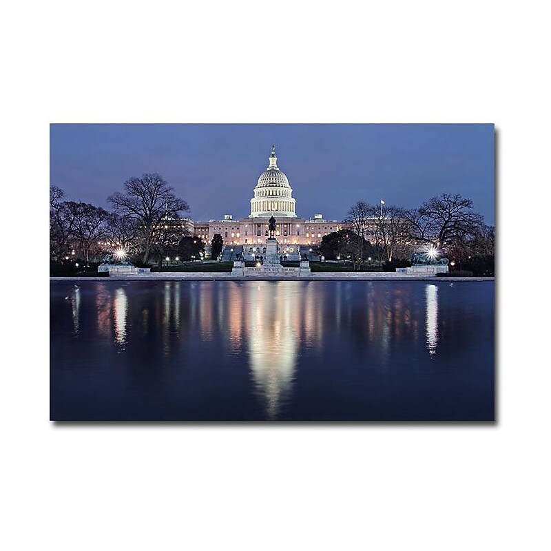 Trademark Global Gregory Ohanlon "Capitol Reflections" Canvas Art, 16" x 24" image 1