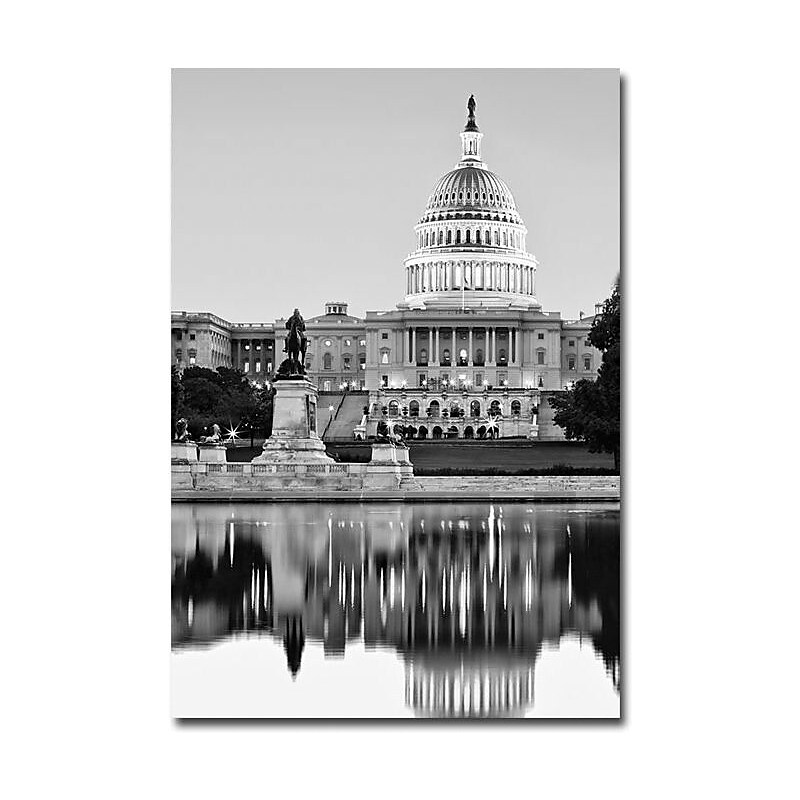 Trademark Global Gregory Ohanlon "Capitol Reflections II" Canvas Art, 24" x 16" image 1