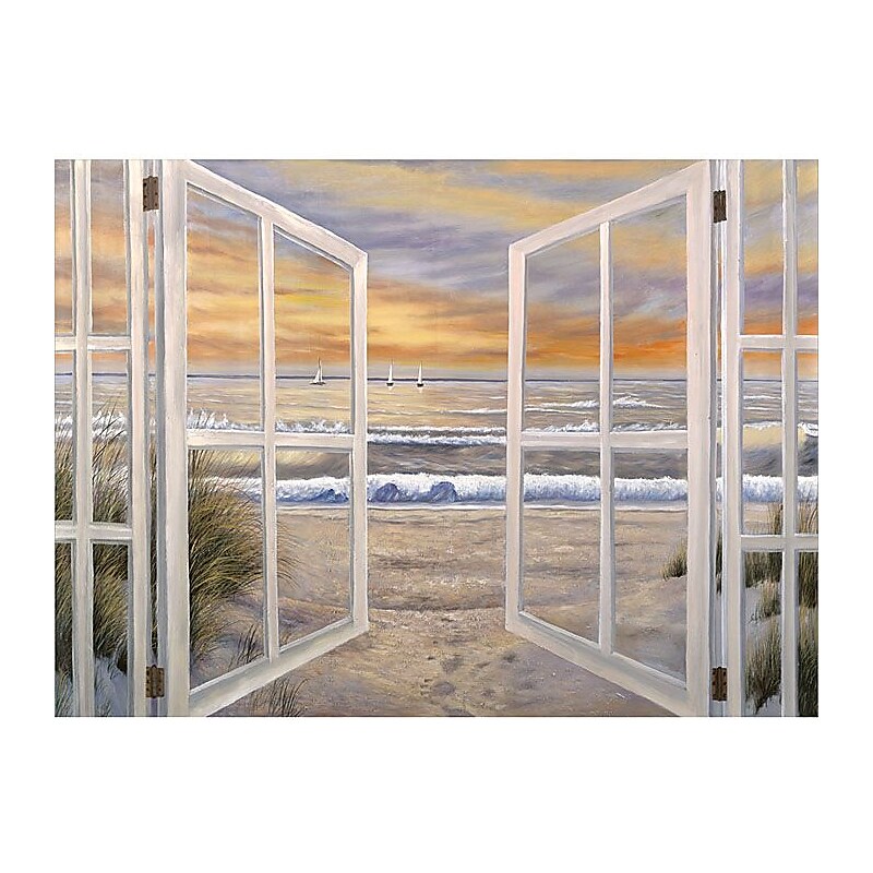 Trademark Global Joval "Elongated Window On" Canvas Art, 24" x 32" image 1