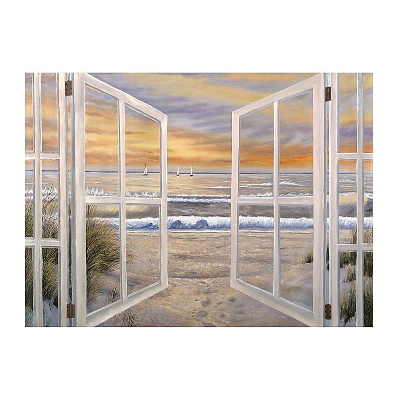 Trademark Global Joval "Elongated Window On" Canvas Art, 18" x 24" image 1