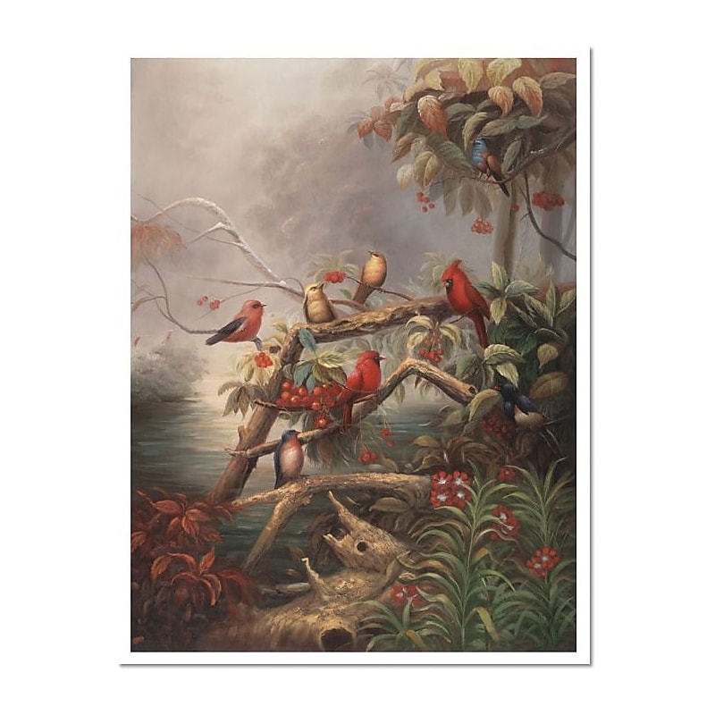 Trademark Global Joval "Birds" Canvas Art, 32" x 24" image 1