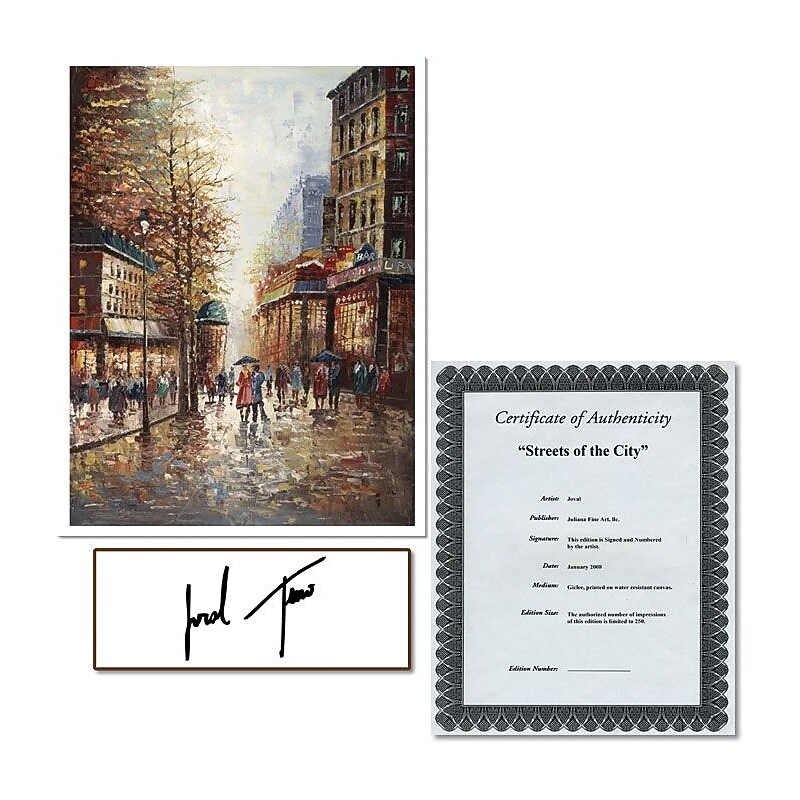 Trademark Global Joval "French Street Scene I" Canvas Art, 32" x 24" image 1