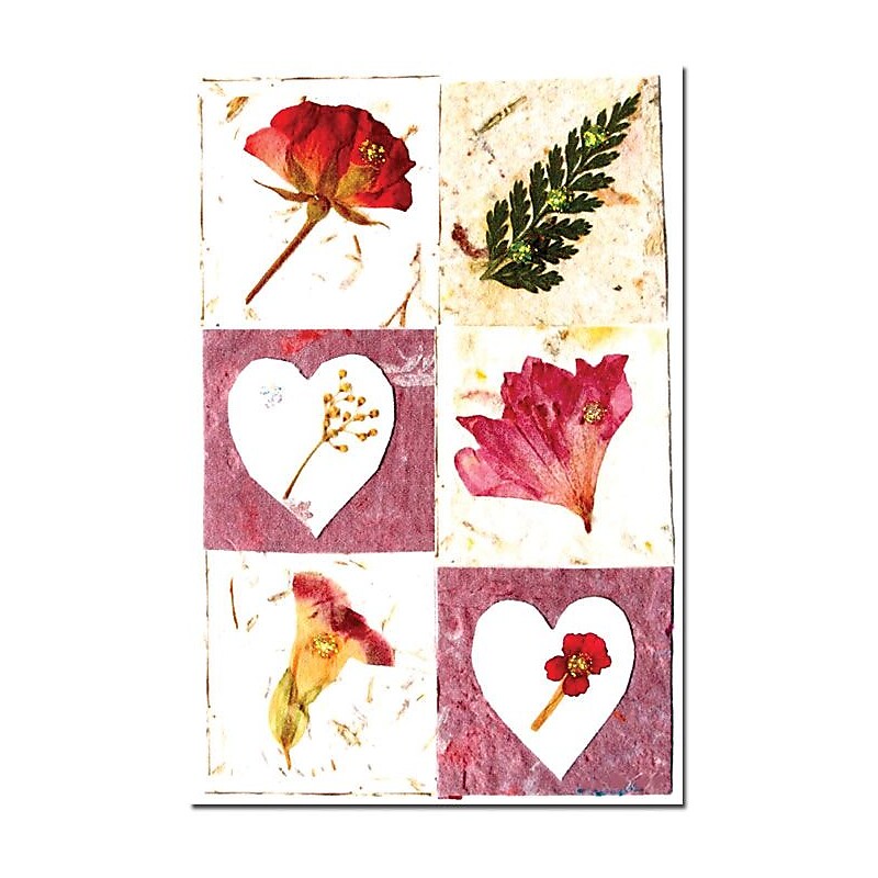 Trademark Global Kathie McCurdy "Botanical Quilt" Canvas Art, 24" x 16" image 1