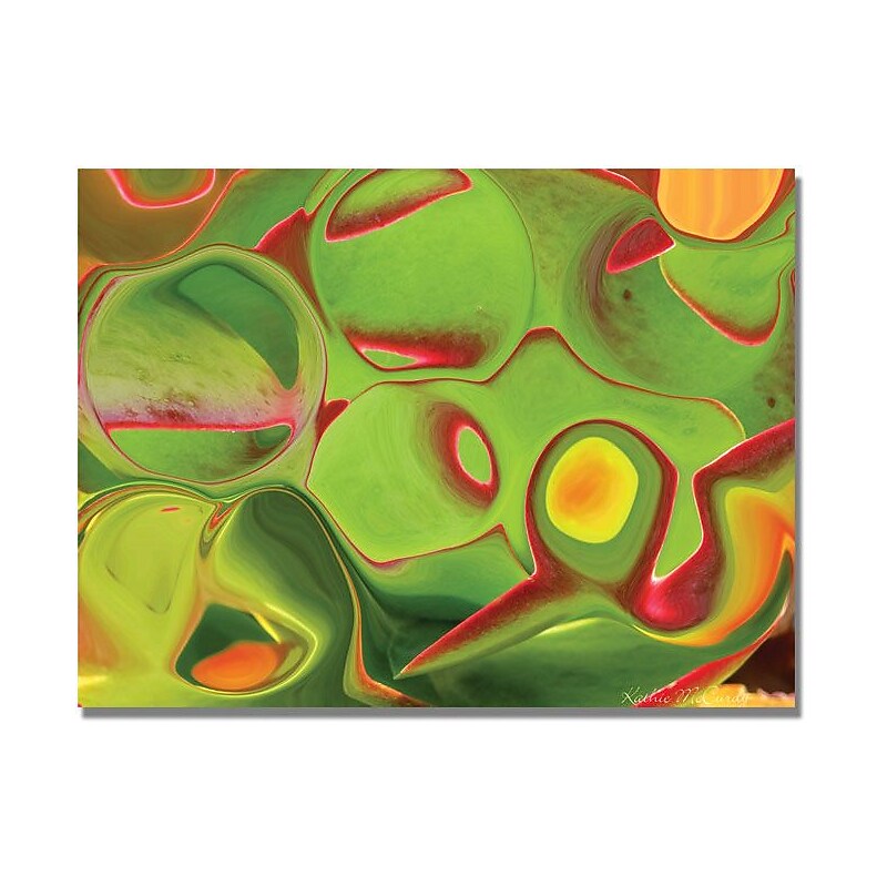 Trademark Global Kathie McCurdy "Neon Cactus Liquid" Canvas Art, 18" x 24" image 1