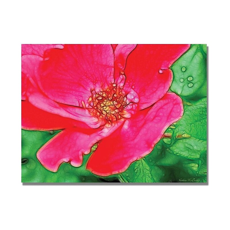Trademark Global Kathie McCurdy "Red Rose" Canvas Art, 18" x 24" image 1