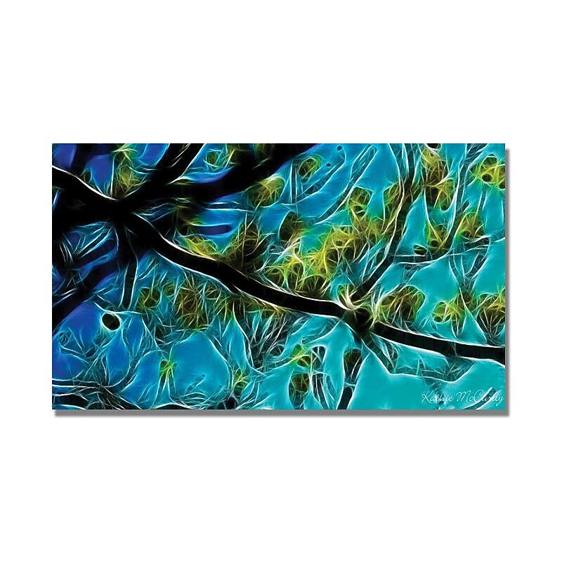 Trademark Global Kathie McCurdy "Tree Branches" Canvas Art, 24" x 47" image 1