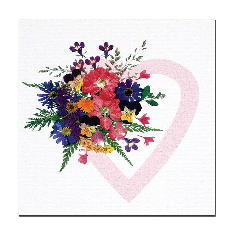 Trademark Global Kathie McCurdy "Love Bouquet" Canvas Art, 24" x 24" image 1