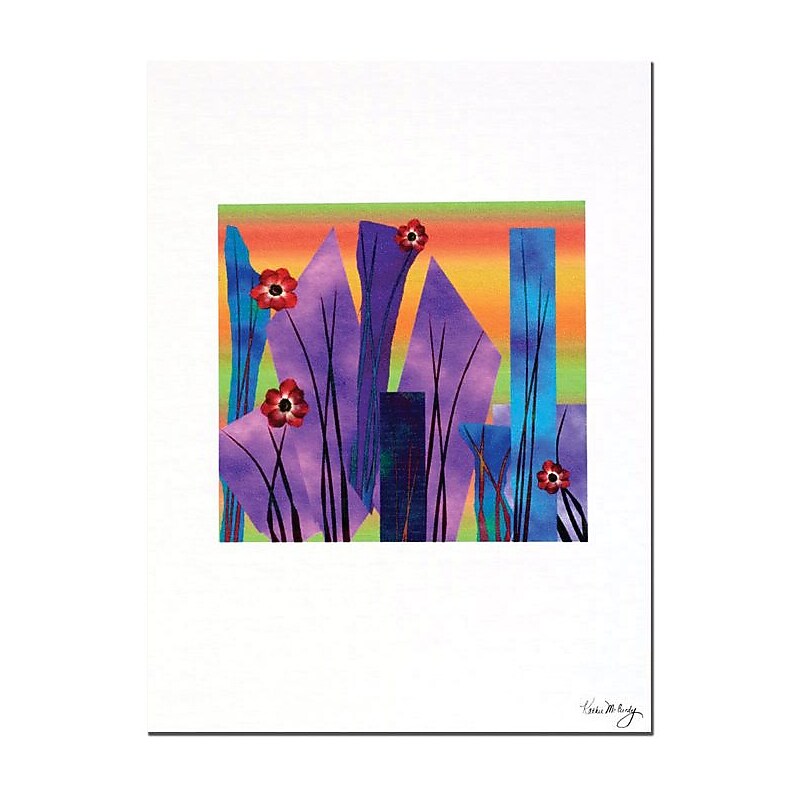 Trademark Global Kathie McCurdy "Neon Lights" Canvas Art, 24" x 18" image 1