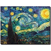 Trademark Global Vincent van Gogh "Starry Night" Canvas Art, 14" x 19"