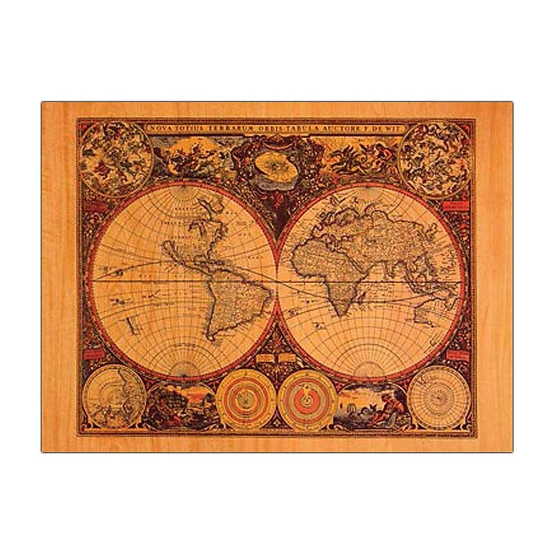 Trademark Global Michelle Calkins "World Map" Canvas Art, 18" x 24" image 1