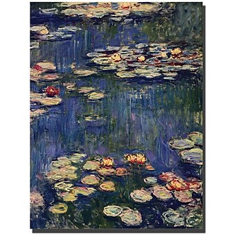 Trademark Global Claude Monet "Water Lilies" Canvas Art, 47" x 35"