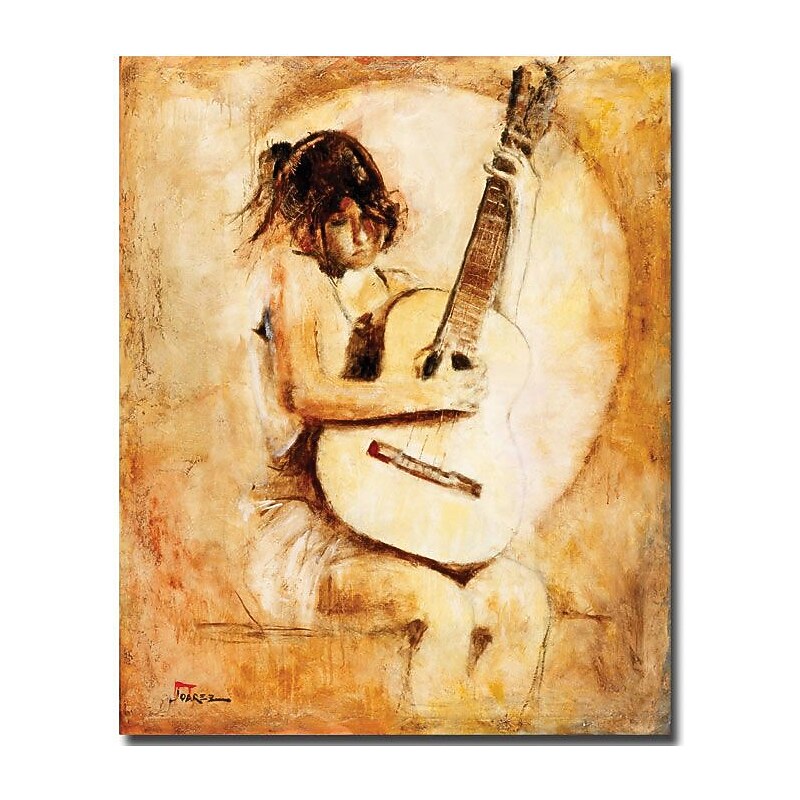 Trademark Global Joarez "Soft Guitar" Canvas Art, 24" x 18" image 1