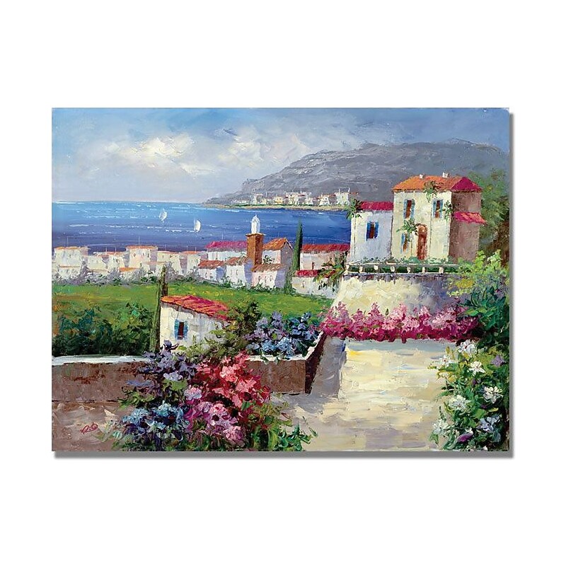 Trademark Global "Mediterranean Blue" Canvas Art, 18" x 24" image 1