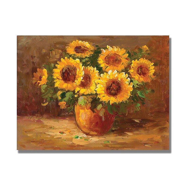 Trademark Global "Sunflowers Still Life" Canvas Art, 35" x 47" image 1