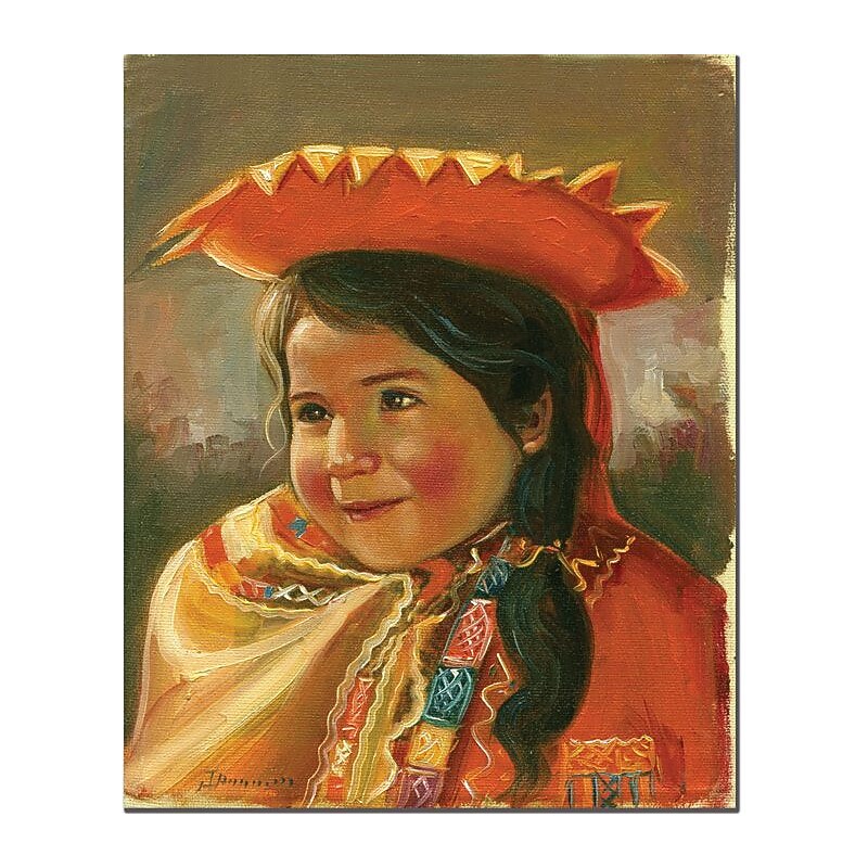 Trademark Global Jimenez "Imillita" Canvas Art, 19" x 14" image 1