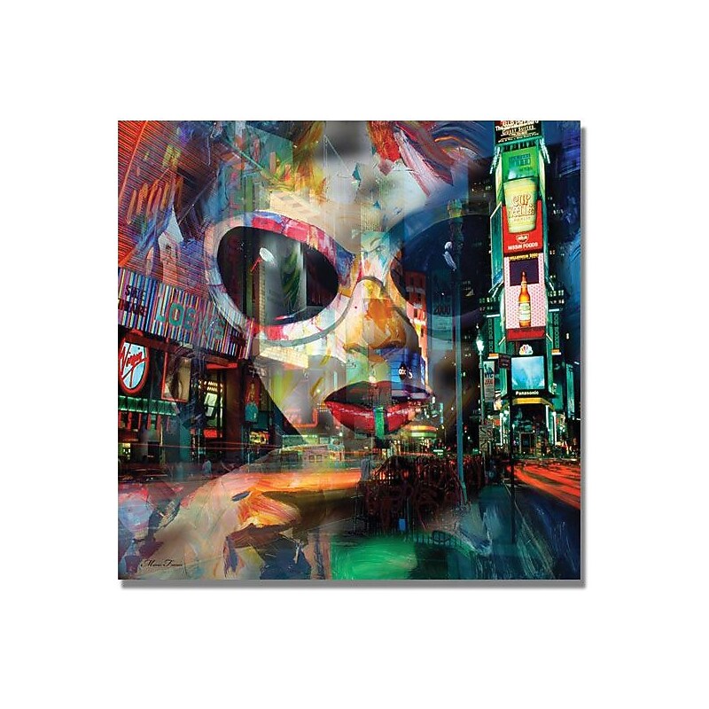 Trademark Global "On Broadway" Canvas Art, 18" x 18" image 1
