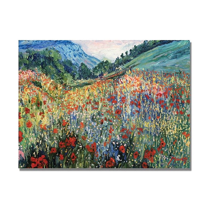 Trademark Fine Art 'Field of Wild Floweres' Canvas Art image 1