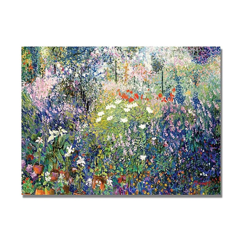 Trademark Global Manor Shadian "Garden in Maui" Canvas Art, 30" x 47" image 1