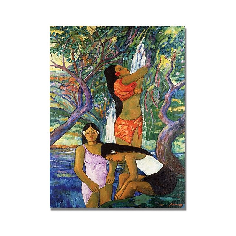 Trademark Global Manor Shadian "Hana Waterfall" Canvas Art, 47" x 30" image 1