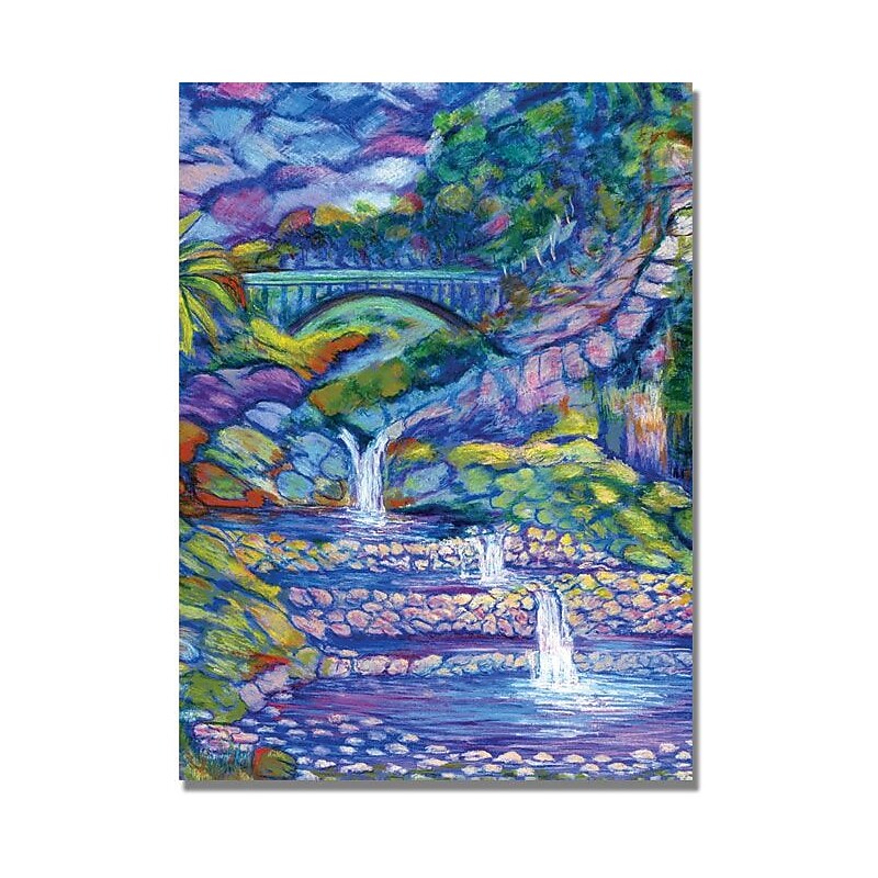 Trademark Global Manor Shadian "Seven Pools" Canvas Art, 47" x 30" image 1