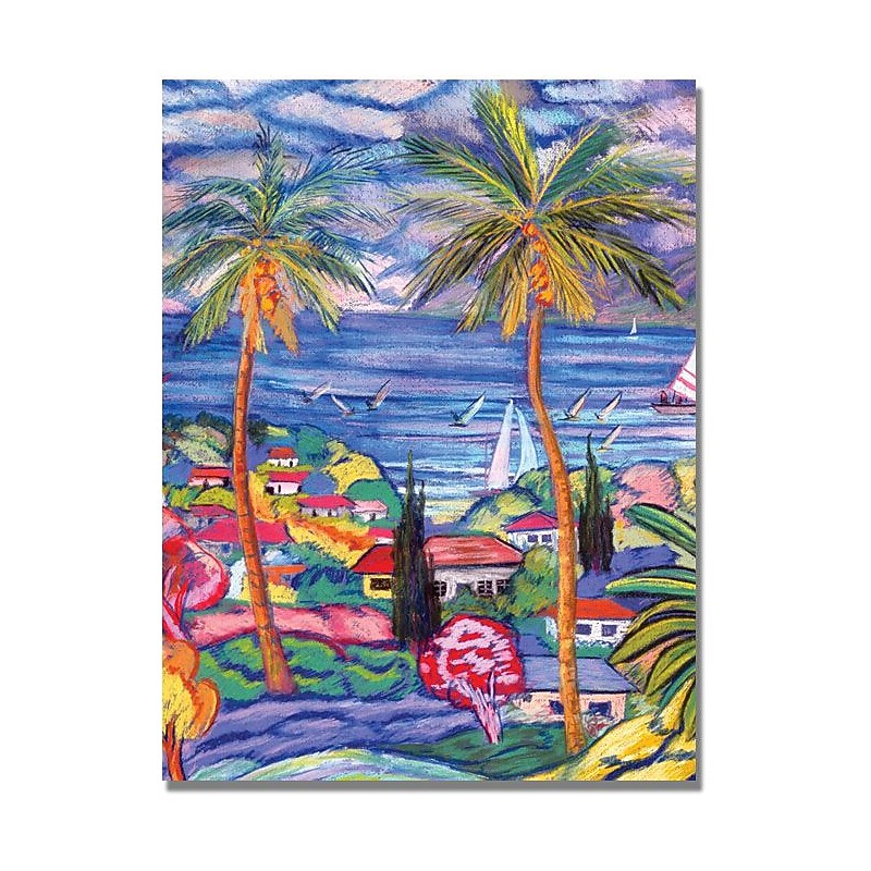 Trademark Global Manor Shadian "Hawaii Wind Surf" Canvas Art, 35" x 47" image 1
